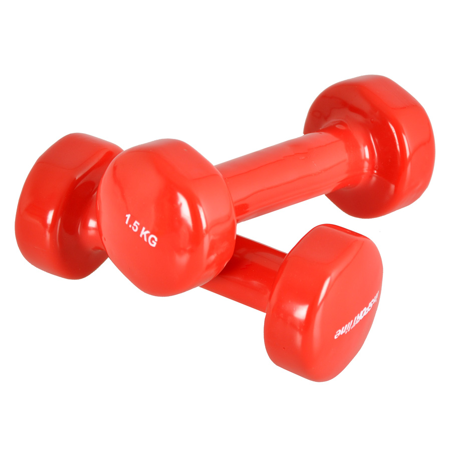 Vinyl Dumbbells set 2 x 1.5 kg