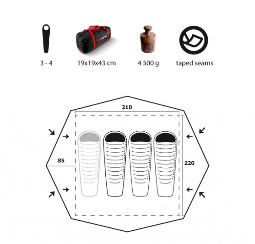 Trimm OREGON tent (4 personen) 1