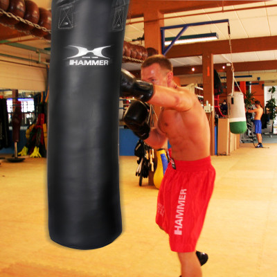 The Hammer Black Kick punching bag imitation leather 1