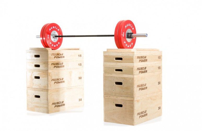 Productafbeelding voor 'Muscle Power houten jerk blocks'