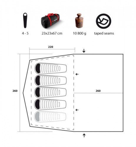 Trimm ARIZONA tent (5 persons) 2