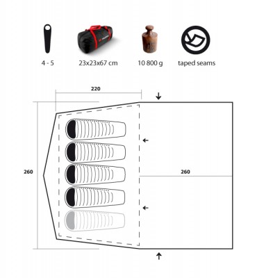 Trimm ARIZONA tent (5 persons) 2