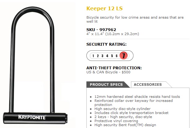 Kryptonite KEEPER 12 LS 1