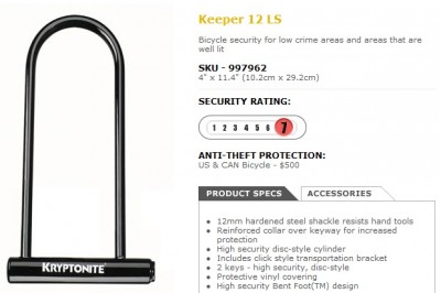 Kryptonite KEEPER 12 LS 1