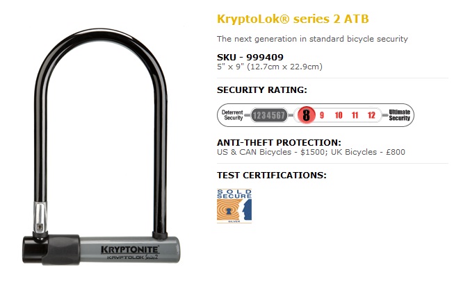 Kryptonite KRYPTOLOK series 2 ATB 1