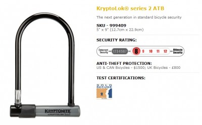 Kryptonite KRYPTOLOK series 2 ATB 1