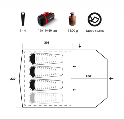Trimm EAGLE tent 4 persons 3