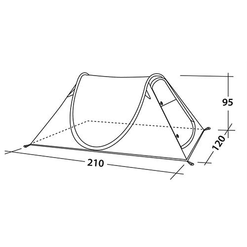 EasyCamp Funster Mosaic blauw 3