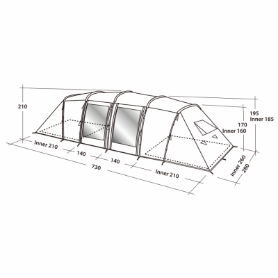 EasyCamp Huntsville camp tent 800 gray 120183 8