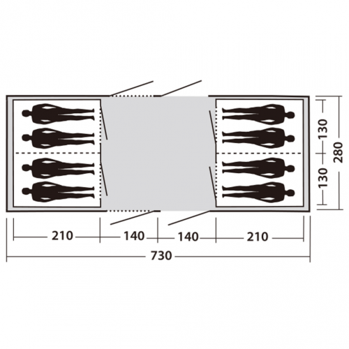 EasyCamp Huntsville camp tent 800 gray 120183 9