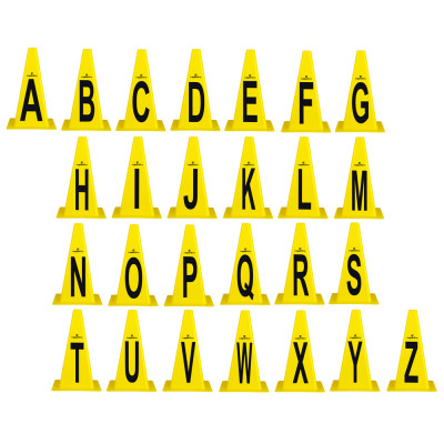 Insportline alphabet plastic cones