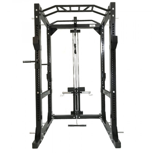 RawFitness power rack PRO + lat pulley 3