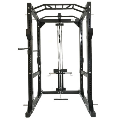RawFitness power rack PRO + lat pulley 3