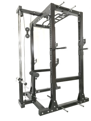 RawFitness power rack PRO + lat pulley