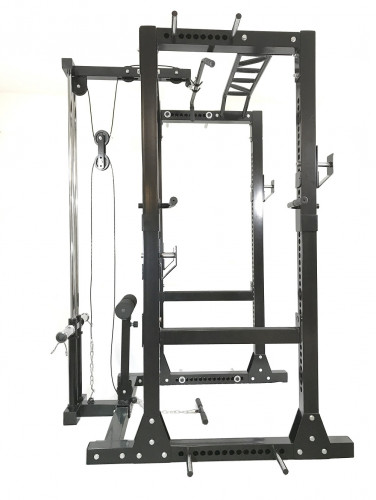 RawFitness power rack PRO + lat pulley 1