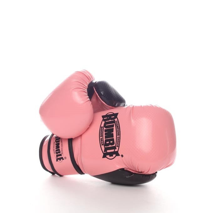 Rumble boxing glove junior PU 2.0 black-pink 2