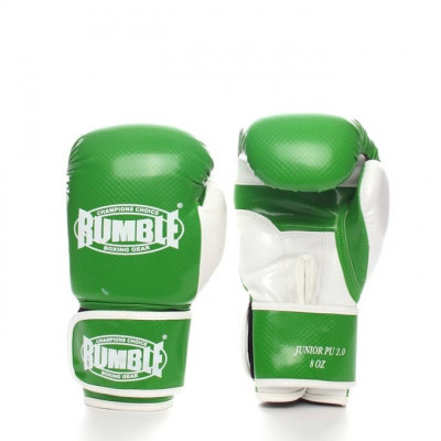 Rumble boxing glove junior PU 2.0 green-white