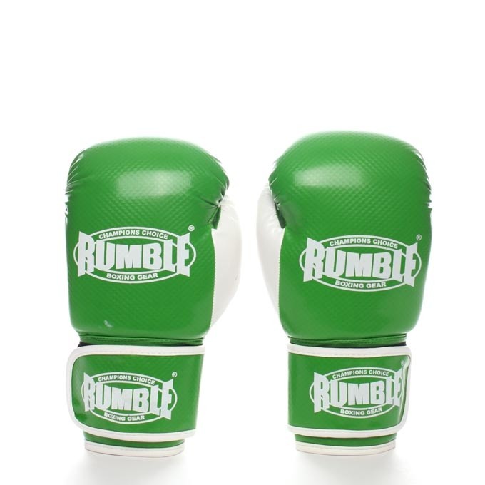 Rumble boxing glove junior PU 2.0 green-white 1