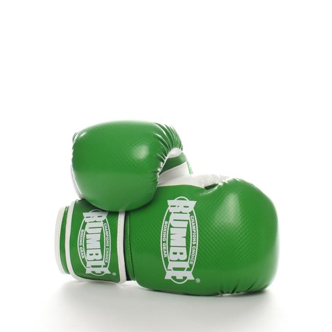 Rumble boxing glove junior PU 2.0 green-white 2