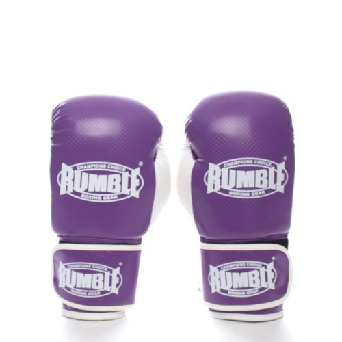 Rumble bokshandschoen junior PU 2.0 paars-wit 1