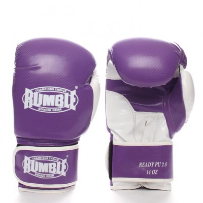 Rumble boxing glove Ready PU 2.0 purple-white