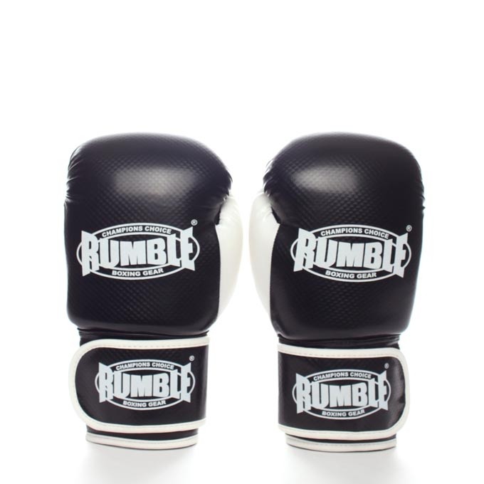 Rumble boxing glove junior PU 2.0 black-white 1