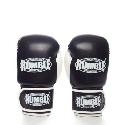 Rumble boxing glove junior PU 2.0 black-white 1