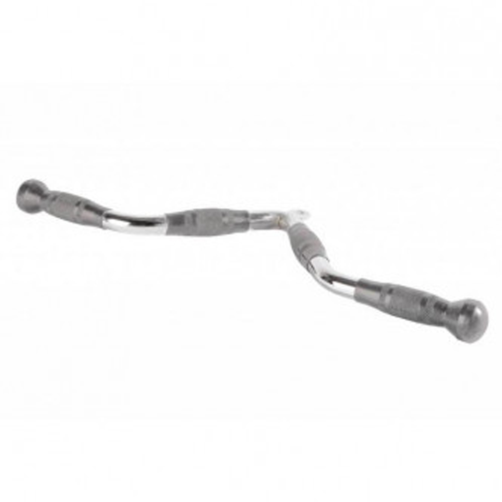 Lifemaxx angled biceps/triceps bar PU grip