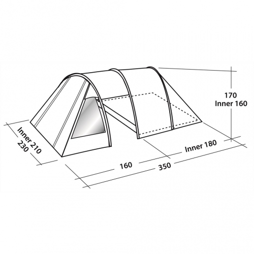 Easy Camp Tent Galaxy 300 Blue 1