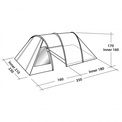 Easy Camp Tent Galaxy 300 Blue 1