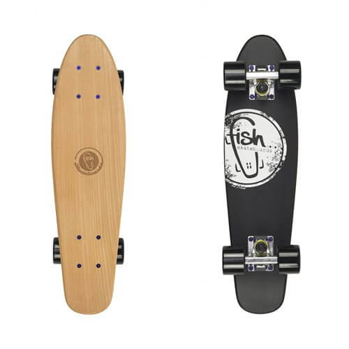 Fish penny board classic wood 4