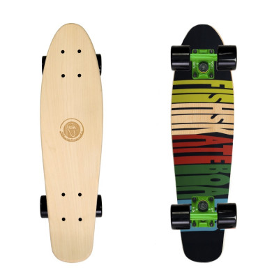Fish penny board classic wood 6