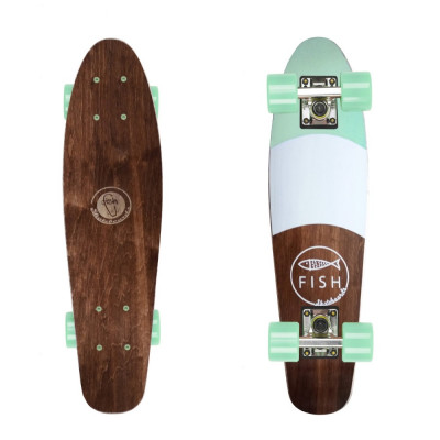 Fish penny board classic wood 9