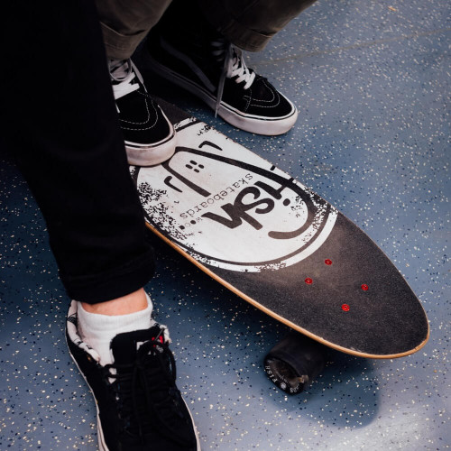 Fish penny board classic wood 17