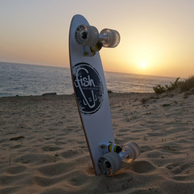 Fish penny board classic wood 22