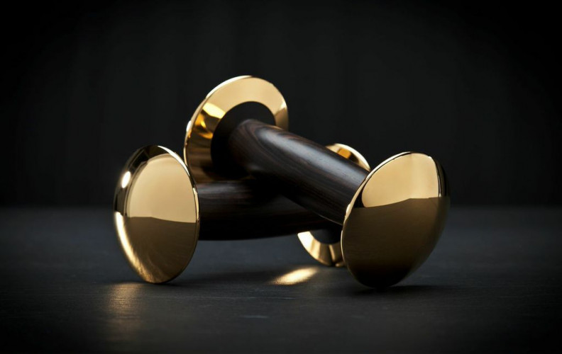Hock© Goldloft gouden dumbbells (2 stuks) 1