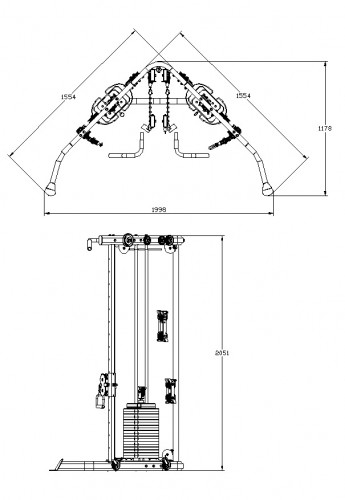 Insportline CC200 cable crossover 1