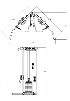 Insportline CC200 cable crossover 1