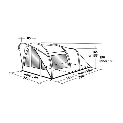 Easy Camp Tent Hurricane 300 2