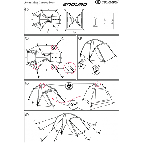 Trimm ENDURO tent (4 personen) 2