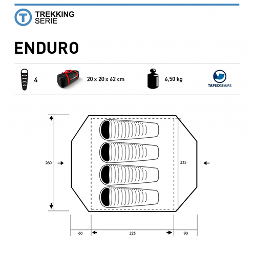 Trimm ENDURO tent (4 personen) 1