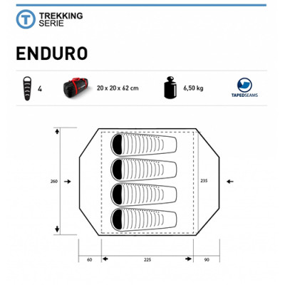 Trimm ENDURO tent (4 personen) 1