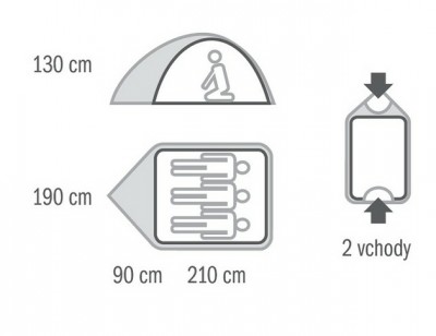 Husky BIRD tent (3 personen)  1