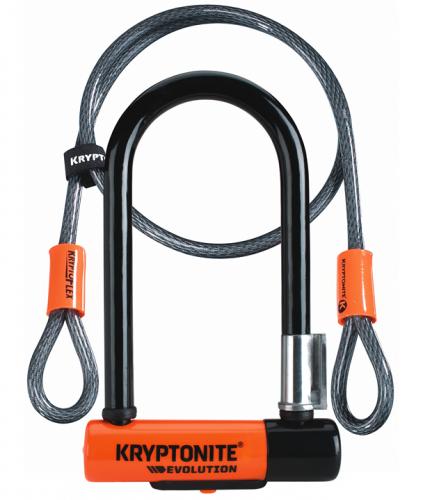 Productafbeelding voor 'Kryptonite EVOLUTION MINI-7 fietsslot + KRYPTOFLEX kabel'
