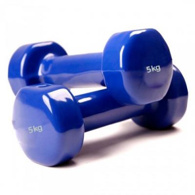 Vinyl dumbbellset (2 x 5 kg)