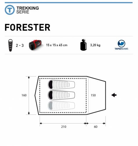Trimm FORESTER tent (3 persons) 2
