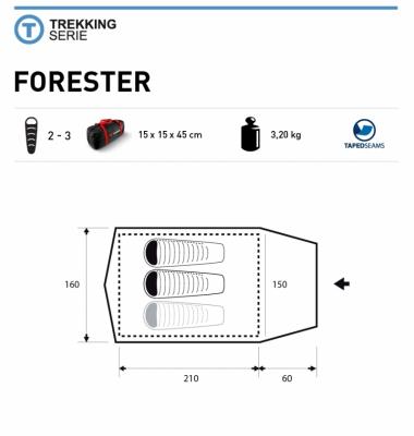 Trimm FORESTER tent (3 persons) 2