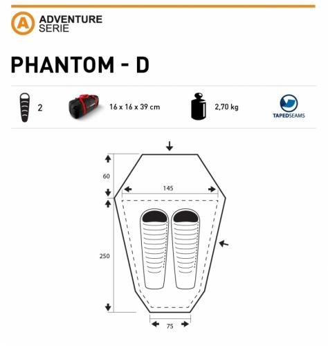 Trimm PHANTOM-D tent (2 personen) 2