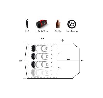 Trimm FOCUS tent (4 personen) 2