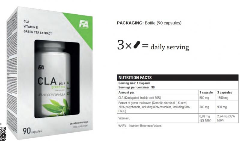 FA CLA plus Green Tea (90 caps) 1